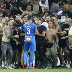 Los hinchas que invadieron el Niza-Marsella se arriesgan a 3 años de cárcel