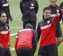 Las imágenes del entrenamiento del Atlético de madrid