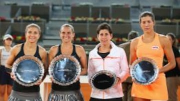 Errani y Vinci ganan la final de dobles a Suárez y Muguruza