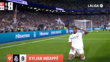 El primero de cientos en el Bernabéu y es una locura: vean el golazo de Mbappé