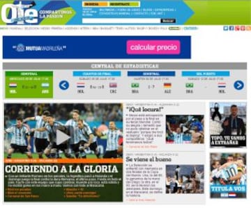 Portadas de la prensa extranjera