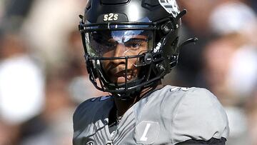 BOULDER, COLORADO - NOVEMBER 11: Quarterback Shedeur Sanders #2 of the Colorado Buffaloes runs out of the pocket against the Arizona Wildcats in the first quarter at Folsom Field on November 11, 2023 in Boulder, Colorado. Matthew Stockman/Getty Images/AFP (Photo by MATTHEW STOCKMAN / GETTY IMAGES NORTH AMERICA / Getty Images via AFP)
