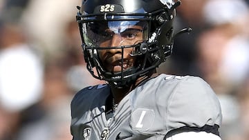 BOULDER, COLORADO - NOVEMBER 11: Quarterback Shedeur Sanders #2 of the Colorado Buffaloes runs out of the pocket against the Arizona Wildcats in the first quarter at Folsom Field on November 11, 2023 in Boulder, Colorado. Matthew Stockman/Getty Images/AFP (Photo by MATTHEW STOCKMAN / GETTY IMAGES NORTH AMERICA / Getty Images via AFP)