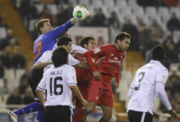 Guaita, 114 partidos con el Valencia. 