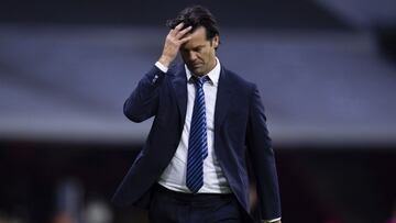 Santiago Solari se lamenta en partido del Am&eacute;rica