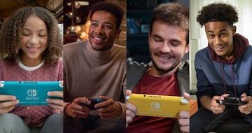 Jugadores utilizando Nintendo Switch y Nintendo Switch Lite | Nintendo