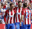 Atlético de Madrid gana con dobletes de Griezmann y Torres