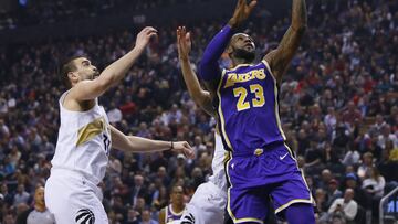 El mejor Marc en Toronto y los Raptors derrotan a los Lakers