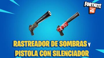fortnite rastreador de sombras pistola con silenciador