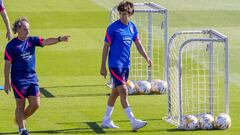 Jo&atilde;o F&eacute;lix, en un entrenamiento del Atl&eacute;tico.