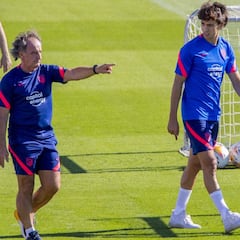 Simeone duda entre Griezmann y João Félix en la punta de ataque