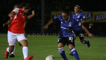 Santa Fe y Millonarios empatan 1-1 en Liga &Aacute;guila Femenina. 