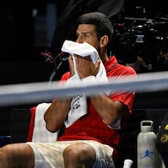 Resumen, resultado y ganador del Djokovic - Fritz: tercer y cuarto puesto del Six Kings Slam 2025, en vivo online