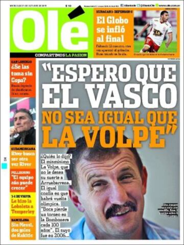 Portadas de la prensa mundial