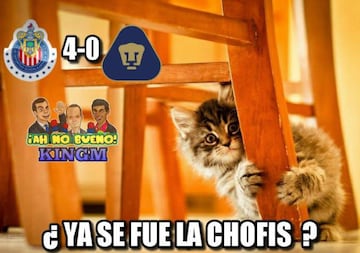 Los memes calientan el Chivas vs Pumas de la jornada 9