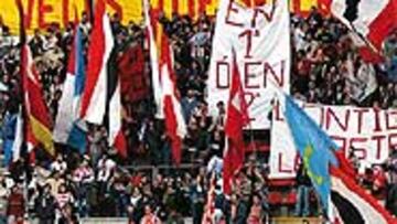 <B>EN MASA</B>. Diez mil aficionados podrían desplazarse hasta León.