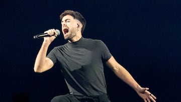 Mikel Herzog durante la celebración de la primera semifinal del Benidorm Fest, a 10 de febrero de 2026, en Benidorm, Alicante, Comunidad Valenciana (España). El Benidorm Fest encara su quinta edición, que tiene lugar los próximos el 10, 12 y 14 de febrero, y que, aunque no servirá para elegir al representante de España en el Festival de Eurovisión tras la retirada de RTVE por la participación de Israel, concederá más premios para los concursantes.
Joaquín P. Reina / Europa Press
11/02/2026