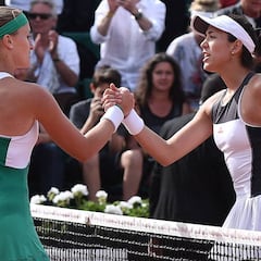 La campeona Muguruza se estrella contra Mladenovic