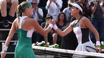 La campeona Muguruza se estrella contra Mladenovic