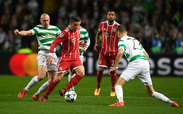 James tuvo una opción clara de gol en la victoria del Bayern Múnich ante el Celtic, por la fecha 4 de la Champions League.