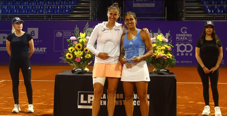 Sara Sorribes y María Lourdes Carle en Colina (Chile).