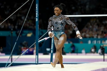 A la gimnasta estadounidense se le ha visto visiblemente feliz a medida que iba transcurriendo la clasificación. 