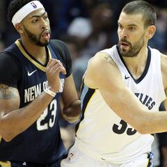 Marc Gasol se impone pese a 61 puntos de Cousins y Davis