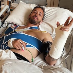 Fuerte accidente de Dovizioso