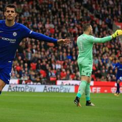 Morata encabeza la goleada del Chelsea con un hat-trick