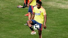 Jefferson Lerma durante un entrenamiento de la Selecci&oacute;n Colombia en la Copa Am&eacute;rica Brasil 2019.