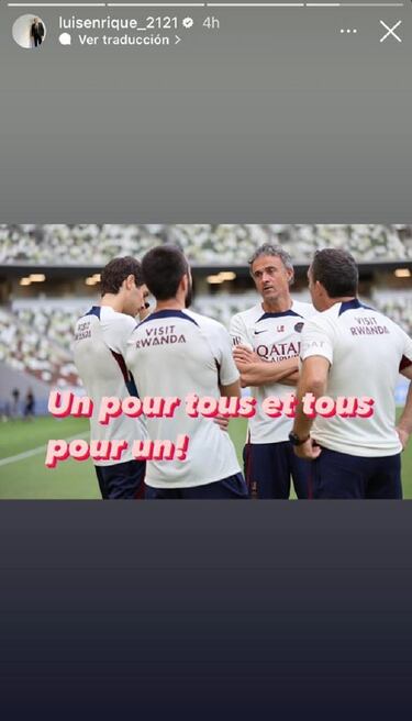 Mensaje subliminal de Luis Enrique