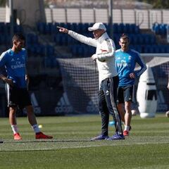 Zidane dirigió su segunda sesión pensando en el Celta