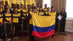 Eider Arévalo recibe el Pabellón Nacional