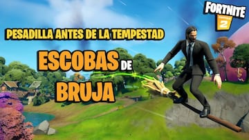Escobas de Bruja en Fortnite Temporada 8: dónde encontrarlas y qué hacen