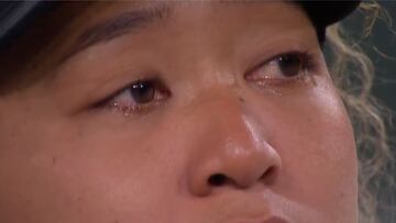 Las lágrimas de Naomi Osaka por los insultos de un aficionado