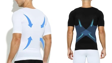 Esta camiseta de compresin de manga corta mejora el ejercicio