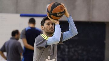 Rudy Fernández, ya toca balón.