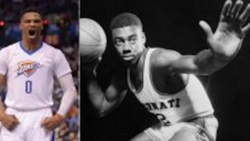 Russell Westbrook y Oscar Robertson, en 1959.