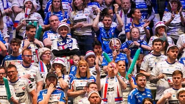 Afición de las Islas Feroe en el Europeo de Balonmano.