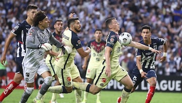 Jugadores del América durante la Final de Concachampions contra Monterrey