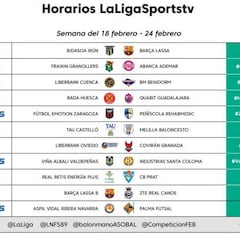 Un partido de LNFS en el programa del domingo en LaLigaSports Tv