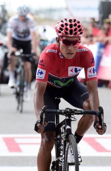 Nairo Quintana mantuvo la camiseta de líder en la etapa 20 de la vuelta a España y es el campeón virtual.