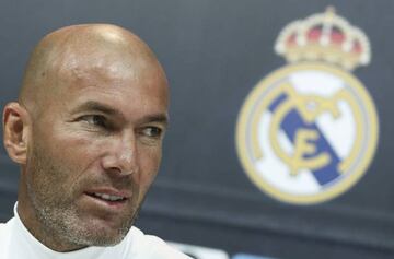 Real Madrid coach Zinedine Zidane