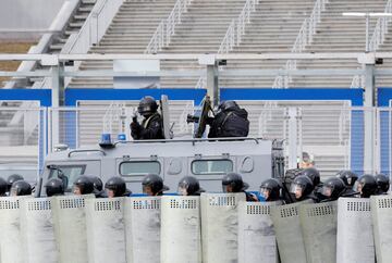 Simulacro de las fuerzas de seguridad rusas.