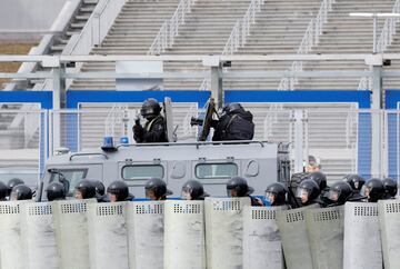 Simulacro de las fuerzas de seguridad rusas.