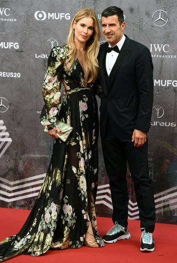 Luis Figo y Helene Svedin