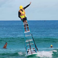 Los Jackass del surf: "No fue una buena idea surfear una escalera"