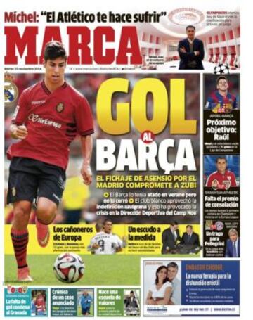 Portadas de la prensa deportiva