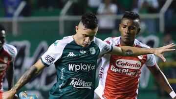 Deportivo Cali venció 2-1 a Santa Fe en el juego de ida de octavos de final de la Copa BetPlay.