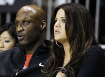 Lamar Odom con su exmujer, la 'celebrity' Khloe Kardashian.